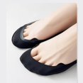 thumbnail image 4 of Women's Ultra Low Cut No Show Socks with Anti-Slip Silicone Grip and Seamless Toe Protection 4-Pack - One Size Fits Most, Black, 4 of 4