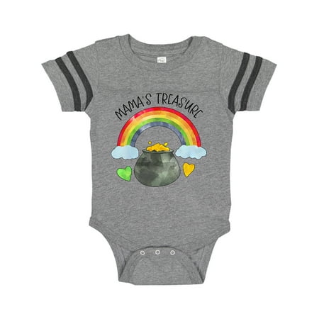 

Inktastic Mama s Treasure St. Patrick s Day Rainbow and Gold Gift Baby Boy or Baby Girl Bodysuit