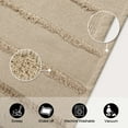 thumbnail image 3 of SUNDEREY Modern Rainbow Area Rug,5'x8' Washable Bedroom Rugs,Boho Woven Floor Carpet With Tassel, Modern Farmhouse Tufted Rug For Living Dining Room Kitchen Entryway Bathroom,Khaki, 3 of 7