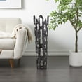 thumbnail image 2 of DecMode 31" Drip Black Aluminum Vase with Melting Designed Body, 2 of 10
