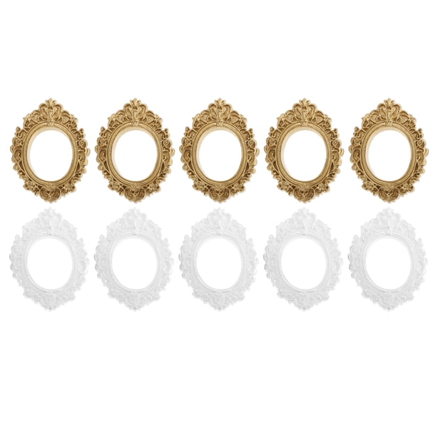 10pcs marcos vintage marcos de joyería accesorios de fotos marco de foto pequeño decoraciones de foto