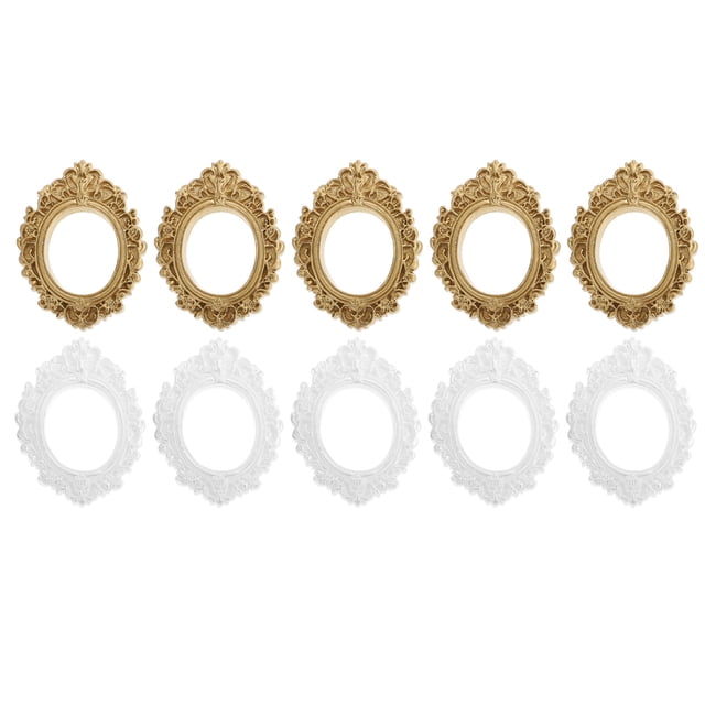 BRIGHTFUFU 10pcs marcos vintage marcos de joyería accesorios de fotos marco de foto pequeño decoraciones de foto