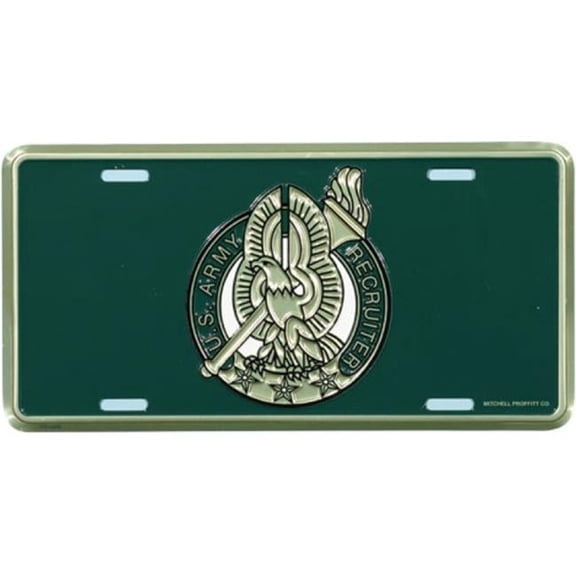 U.S. Army Recruiter Badge License Plate