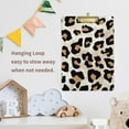 thumbnail image 6 of FMSHPON Modern Leopard Pattern Clipboard Hardboard Wood Nursing Clip Board and Pull for Standard A4 Letter 13x9 inches, 6 of 7