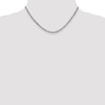 thumbnail image 4 of 14K White Gold Curb Chain Styles Necklace 16 inch 3.35 mm Semi-Solid with Lobster Clasp, 4 of 4