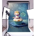 thumbnail image 2 of ABPHOTO Polyester 5x7ft Unicorn Backdrop Phtotgraphy Unicorn Cupcakes Unicorn Are Real Backdrops for Birthday Party Baby Shower Children Baby Kids Girls Photo Background Studio Props, 2 of 4
