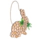 thumbnail image 2 of Letrero colgante de conejito de Pascua, Material de boj, Color madera, teñido artesanal, 33,5x33x0,5 cm, decoraciones para puerta de Pascua, 2 of 5