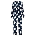 thumbnail image 5 of Fewfanhot Womens Sleepwear Halloween Pajama Set Crew Neck Pjs Long Sleeve Loungewear Pajamas Plus Size Sleepwear, 5 of 5