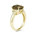 thumbnail image 2 of SZUL Women's Smokey Quartz  & Diamond Ring in 10k Yellow Gold, 2 of 3
