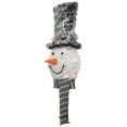 thumbnail image 5 of Northlight 25" Lighted Snowman with Black Frosted Top Hat Christmas Tree Topper, 5 of 7