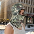 thumbnail image 5 of Unique Bargains 1 Pc Ice Silk Snake Pattern Balaclava Face Mask Dark Green, 5 of 5