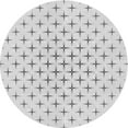 thumbnail image 1 of Ahgly Company Indoor Round Patterned Platinum Gray Area Rugs, 4' Round, 1 of 6