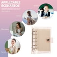 thumbnail image 3 of Miangastore 1 Set of Loose-leaf Notebook Waterproof Binder 6-Rings Binder Notebook Novelty Writing Notepad, 3 of 8
