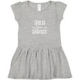 thumbnail image 3 of Inktastic Hold Your Horses in White Girls Toddler Dress, 3 of 5