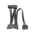 thumbnail image 1 of Cable de extensión SATA de 15 pines macho a hembra para disco duro de computadora (1 a 4), 1 of 7