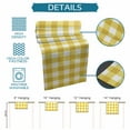 thumbnail image 7 of Hokiten Table Runners 36 Inches Long Dress Scarves, Yellow Gradient Farmhouse Kitchen/Dining Table Runner, Short Coffee Tablerunners, Farm Plaid Buffalo Checkered Gingham 13x36 Inch, 7 of 7
