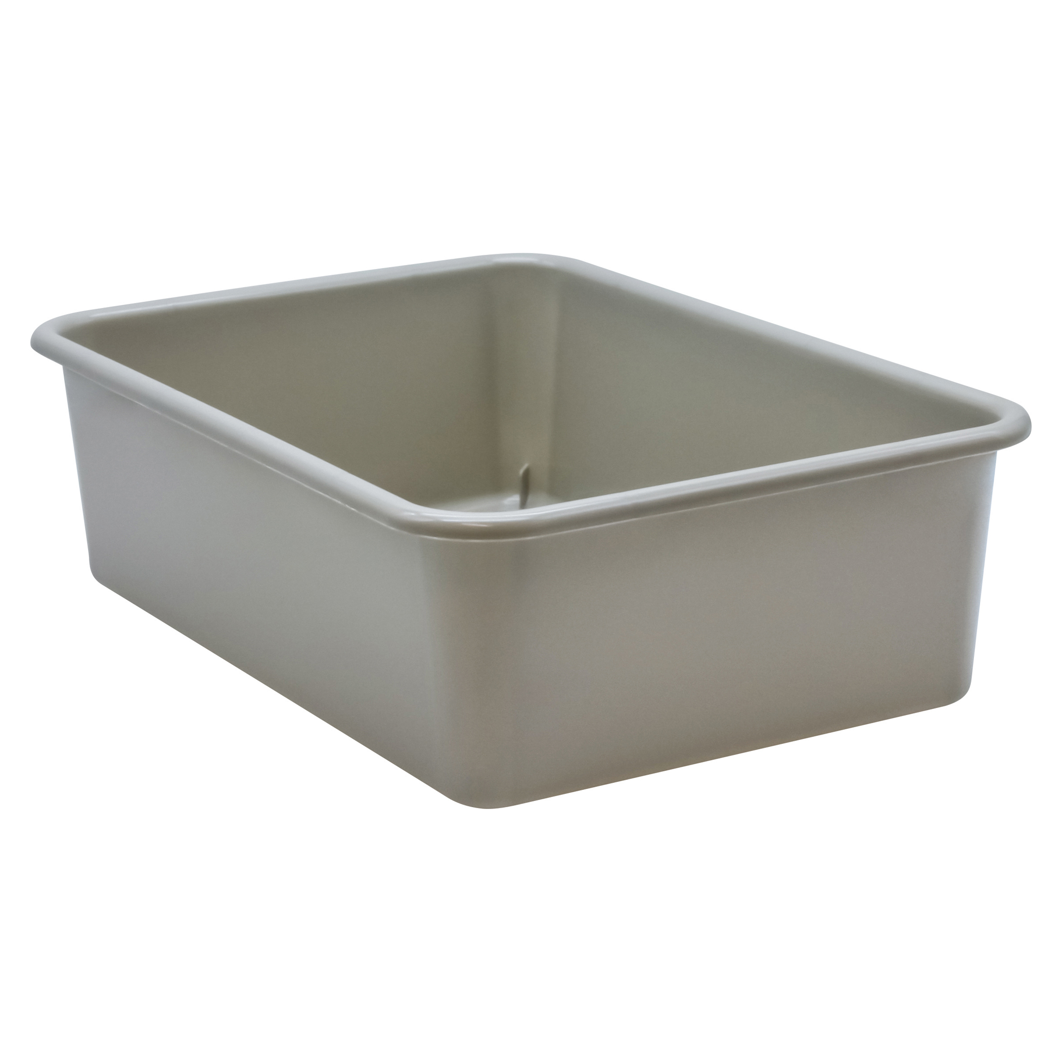 Gray Large Plastic Storage Bin Bundle of 5