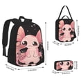 thumbnail image 2 of Balery Cute Axolotl Sakura Blossoms B Mochila escolar 3 en 1 para niños: mochila resistente con lonchera térmica y estuche para lápices. Mochila escolar para niños y niñas., 2 of 7