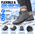 thumbnail image 5 of Meidiastra Winter Barefoot Boots for Men Women, Wide Toe Box Fleece-Lined Water-Resistant Zero Drop Hiking Walking Shoes, 5 of 6