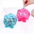 thumbnail image 4 of SkyAuks 2 PCS Piggy Bank for Kids, Cash Box Transparent Plastic Piggy Money Savings Box Pig Coin Bank for Girls & Boys, Birthday Gift for Kids, Toy Gifts, Pink and Blue, 4 of 7