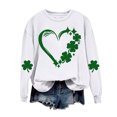 thumbnail image 5 of YABCSAZ St Patrick's Day Sweatshirts for Women Casaul Loose Oversize Shirts Long Sleeve Irish Shirts Shamrock Clover Printed Blouse, Paddy's Day Great Parade Tops, 5 of 5