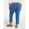 thumbnail image 3 of Terra & Sky Women's Plus Size Pull On High Rise Capri Jeggings, 23" Inseam, Sizes 0X-4X, 3 of 5