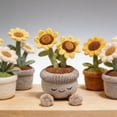 thumbnail image 4 of Adorno de peluche de planta en maceta de dibujos animados adorno • Muñeca de flores para decoración de escritorio curativa • Peluche de regalo decorativo suave para casa u oficina, 4 of 7