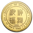 thumbnail image 2 of 1988 Singapore 1/20 oz Gold 5 Singold Year of the Dragon BU, 2 of 2