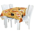 thumbnail image 2 of Coolnut Tablecloth Halloween Holiday Symbols Modern Table Cover for Home Decoration, Spill Proof Cloth Washable for Dinner Picnic, 60"x120", 2 of 6