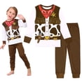 thumbnail image 2 of Pijamas para niños pequeños, disfraz de vaquero para fiesta de Halloween, ropa de salón infantil, juego de rol, juego de creaciones, regalo, 2 of 4