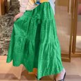 thumbnail image 5 of Cavosen Womens Maxi Skirt High Waist Midi Skirts A Line Solid Short Skirts Trendy Cute Date Night Club Skirt, 5 of 6