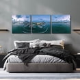 thumbnail image 6 of Epic Art 'Miami Twilight' by Epic Portfolio, Acrylic Glass Wall Art, 3 Piece Set, 72" x 24", 6 of 8