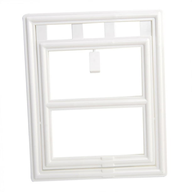 Puerta mosquitera para gatos, ideal para mascotas pequeñas y medianas. Fácil de instalar y desmontar. blanco