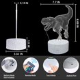 thumbnail image 6 of YSITIAN 3D Dinosaur Night Light for Boys, 16-Color and 3-Pattern with Remote Control, Dino Night Light, 3D Illusion Toy Lamp Nightnight, Gift for Boys A YT05-21, 6 of 6