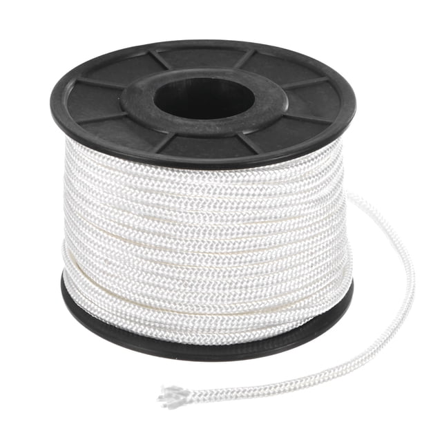 Cuerda de arranque de retroceso Uxcell 5mm 30m Cuerda de nylon para motosierra Blanca