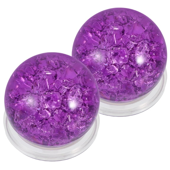 Raindrops 2 Sets Ice Cracked Glass Ball Rolling Crystal Sphere With Stand For Tabletop Fountain Decorative Glass Balls