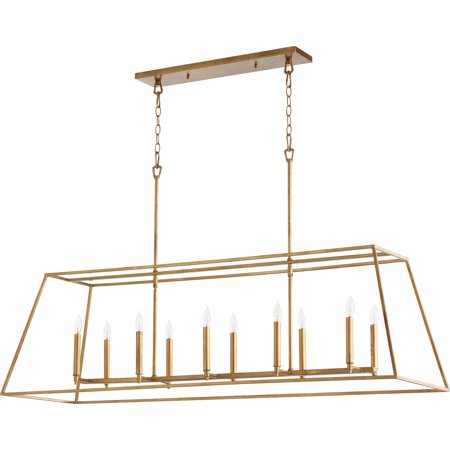 

Quorum International 654-10 Gabriel 10 Light 54 Wide Chandelier - Gold