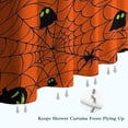 thumbnail image 6 of Halloween Glowing Spider Web Pattern Shower Curtain 72"x72" ,Bathroom Decorative Shower Curtains Set with 12 Hooks,Modern Waterproof Washable Shower Curtain, 6 of 6