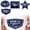 C-B, variant on USA 250th Anniversary (1776-2026) Fan-Shaped Commemorative Flag - Patriotic "America 250 Years of Freedom" Bunting for Porch, Party & Home Decor (Navy Blue)