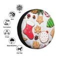 thumbnail image 4 of Naloa Christmas Gingerbread Cookies PVC Leather Spare Tire Wheel Cover for Car Truck SUV Camper Trailer Universal Fit many size15 inch, 4 of 6