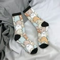 thumbnail image 5 of Disketp Lovely Bear Unisex Crew Socks Lightweight Breathable Ventilation Ankle Socks, Mid-calf socks for Daily, 5 of 6