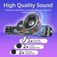thumbnail image 2 of Computer Speakers with Subwoofer, 2.1 PC Speakers System with Bluetooth 5.4 & 3.5mm Aux-in, 60W  Power, AC Adapter Powered Computer Sound Bar for Desktop PC, Laptop, Monitor, Gaming, 2 of 7