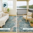 thumbnail image 5 of Addison Rugs Chantille Indoor/Outdoor Transitional Animal Teal Machine Washable Rectangle Rug, 9' x 12', 5 of 10