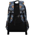 thumbnail image 3 of FORMRS Unisex Backpack Elementary School Travel Bookbag with Reflective Stripes, Blue Elegant Geometric, 3 of 7