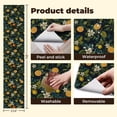 thumbnail image 5 of Peel and Stick Wallpaper Citrus Blossoms Sliced Oranges Dark Floral Spring Decor Wall Mural 23.6in x 9.8ft Self Adhesive Removable Wall Paper Renter Friendly Wallpaper for Nursery Bedroom Cabinets, 5 of 8
