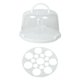 thumbnail image 5 of Porta tartas con asa, multiusos, para guardar tartas, huevos y cupcakes. 8 pulgadas con rejilla, 5 of 9