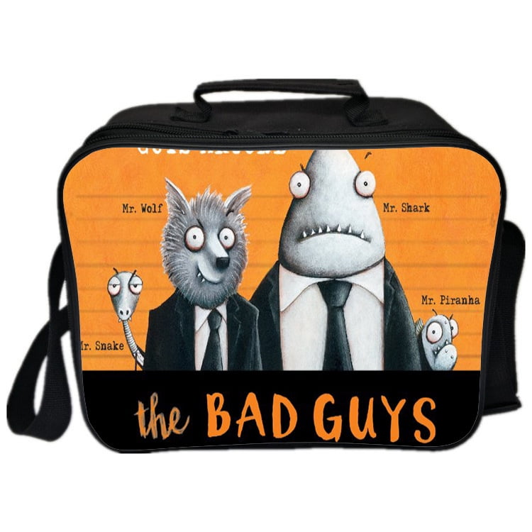 The bad guys lunch bag insulated picnic bag lunch bag