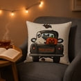 thumbnail image 5 of Pandiboks 18x18in Decorative Pillow Covers Halloween Couch Pillow Covers Multicolor Square Linen Fall Car for Living Room、Entryway, 5 of 6