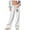 White, variant on WIZUTIZ Work Pants for Women Thin Trendy Baggy Wide Leg Beach Pants Spandex Elastic High Rise Full Length Sweatpants Heart Print Drawstring with Pockets Sweatpants for Ladies Activewear Travel Gray