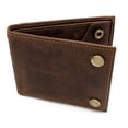 thumbnail image 5 of RFID safe Leather Bifold Chain Wallet for Men Snap Closed Crazy Horse – J600, 5 of 7
